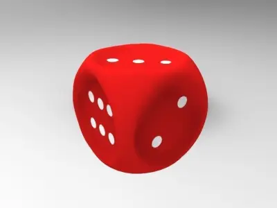 Dice Toy Low-poly 3D model