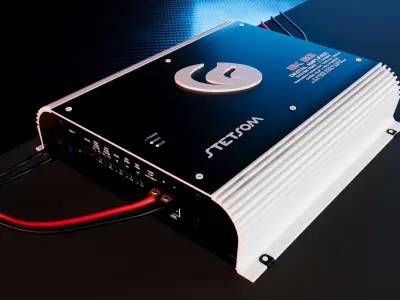 Car Sound Box System Speaker Brazil 3D model