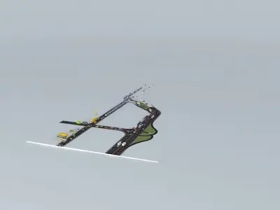 A Very Collisioned Autostrade Free 3D model