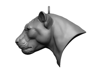 panther head 3D print model
