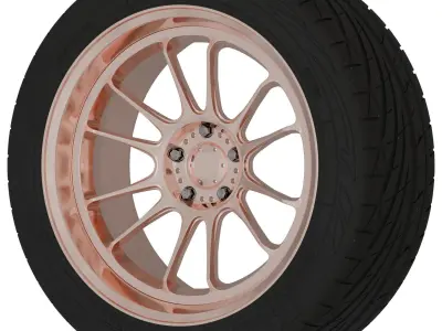 Konig Hypergram Aftermarket Wheel Low-poly 3D model