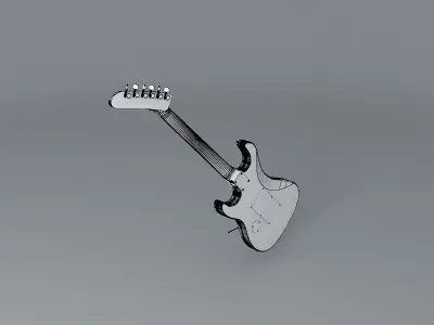 Kramer US Air Force Guitar Free 3D model