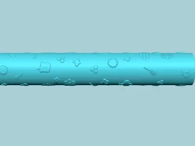 Texture Roll 45 Bee Positive - Fondant Decoration Maker 3D print model