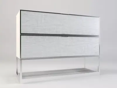 Nightstand - Cabinet - Caracole - Side table  Low-poly 3D model