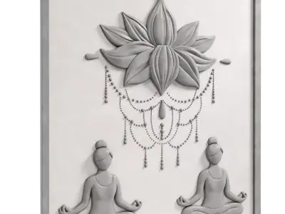Decorative panel face 5 3D model