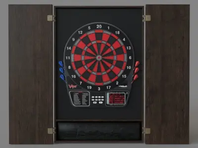 Viper 797 Electronic Dartboard Espresso 3D model