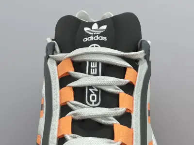 Adidas Ozweego Pure sneaker Low-poly 3D model