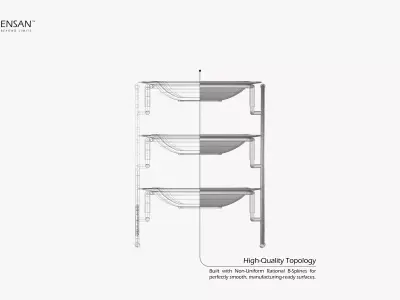 Tiered Serving Decorative Stand 3D print model