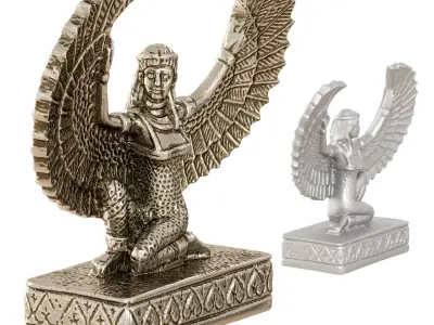 Egyptian figurine Goddess Isis 3D model
