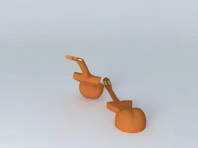 Guitar body Free 3D model