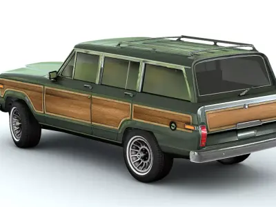 Jeep Wagoneer Low-poly 3D model