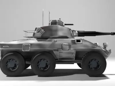 Armoured Car - Cascavel 3D model