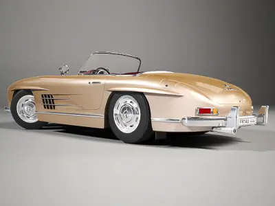 Mercedes-Benz 300SL Roadster 1957 3D model