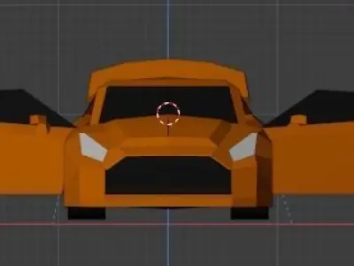 Nissan GT-R R35 Low-poly 3D model purchase