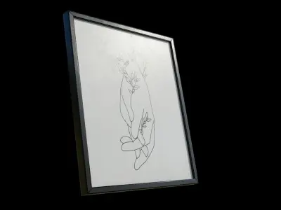 Picture Frames PBR Low-poly 3D model