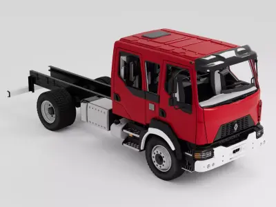 Renault Range D16 4x4 face-lift CrewCab 2025 3D model