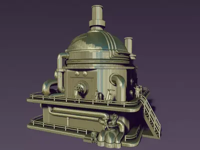 STEAM PUNK BOILER BOX 3D print model