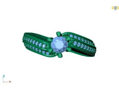 Women Ring 3DM Womens Ring 3d models 3D print model 3D print model 58