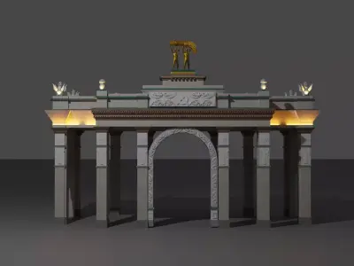 Arch VDNH 3D model