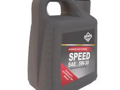 Engine oil Can  Low-poly 3D model purchase