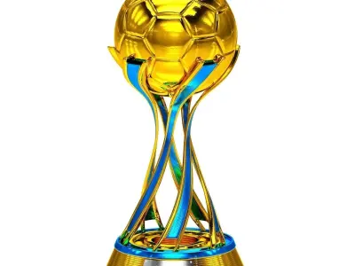 Football Soccer Cup Trophy 3D model