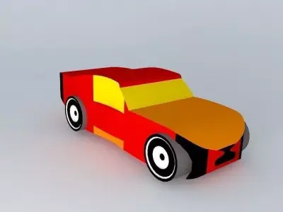auto paper car Free 3D model