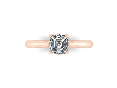 Solitaire Diamond Ring R9 3D print model