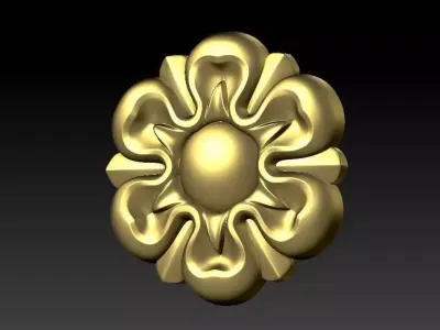  Decorative patterns walls mirror frames picture frames 3D model