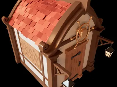 Fantasy hut Free 3D model