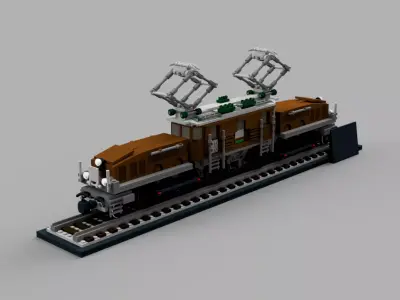 LEGO CREATOR EXPERT CROCODILE LOCOMOTIVE 10277 3D model