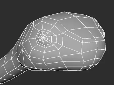 Stylish Low Poly Snake Low-poly 3D model