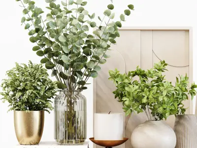 Decorative Set 171 Low-poly 3D model