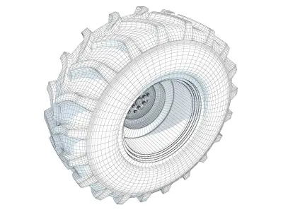 Tractor Tyre 3D model