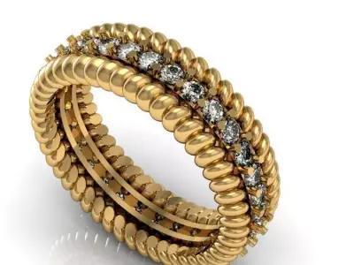 band ring 3D print model