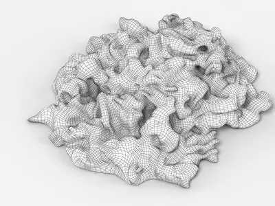 Pasta In Creamy Sauce 3D model