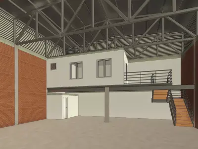Warehouse Shed 3D model