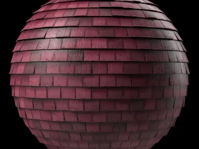 Roof Tile Materials 38- Wood Roofing By 3 color Pbr 4k Texture