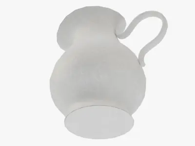 Ceramic Jug Low-poly 3D model