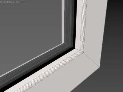 Double-glazed window 3D model