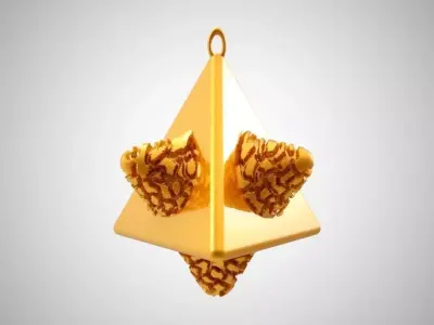 Tetrahedral Necklace  3D print model