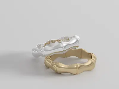 bamboo ring 3D print model