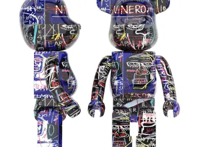 basquiat bearbrick collection 3D model