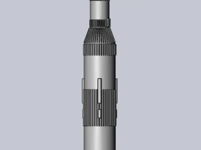 Simple Printable Saturn V Model 3D print model