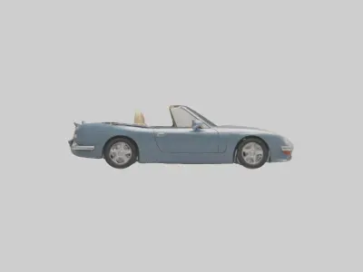 Cabriolet Model 1 Low-poly 3D model