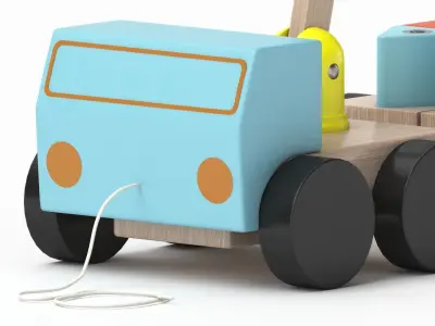 MULA Crane With Blocks 3D model