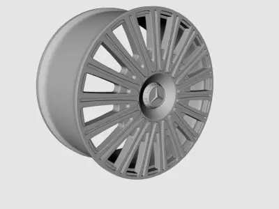 Wheels mercedes maybach s600 pullman 3D model