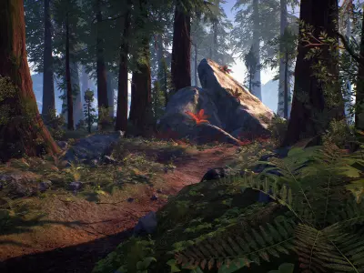 Unreal Engine 4 - Forest Starter Pack Low-poly 3D model