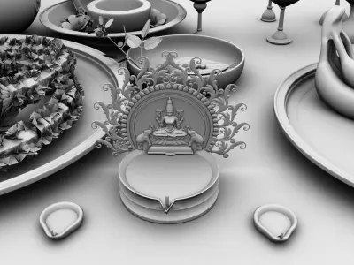 pooja props 3d models 3D model