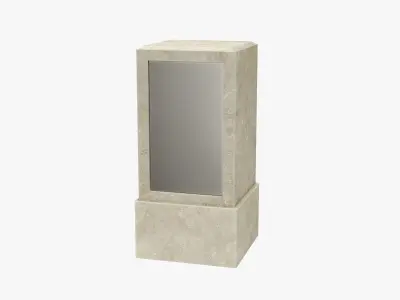  column mirror 3D model