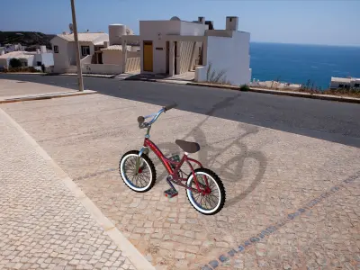 Modern Bianchi Bicycle 10 Parts for Assembly  3D print model